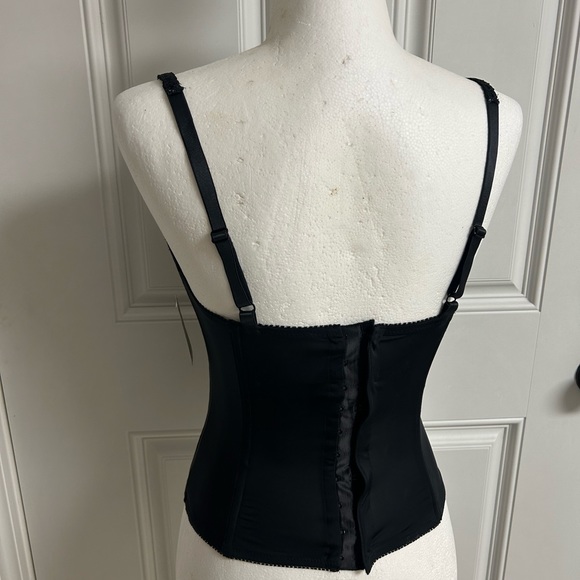 SOMA Black & Champagne Laced Corset Bustier NWT - Picture 9 of 10